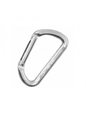 Mini D Shaped Inox 16 KN (нерж.сталь) карабин вспомогательный (KONG)