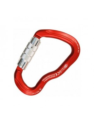 Ferrata  Twist Lock 778.P00 карабин автомат с муфтой твист лок красный/полированный (KONG) 