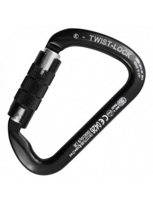Large Multiuse Alu Twist Lock карабин автомат с муфтой твист лок черный (KONG)
