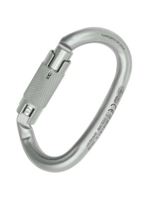 OVALONE DNA  TWIST LOCK Lunar White 414.Z00 карабин стальной спиралевидный автоблок (KONG)