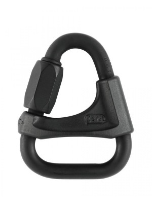 Карабин PETZL DELTA 8В с фиксатором, черный